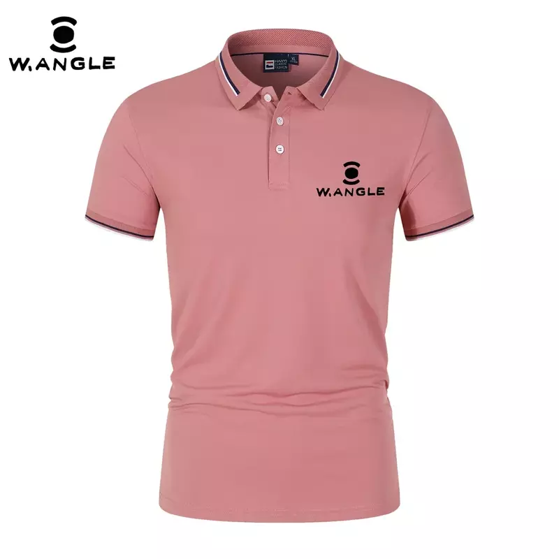 WANGLE Golf Polo Shir Summer New Men's and Women's Polo Collar Casual Business Short Sleeved Fashion Outdoor Sports Golf Top