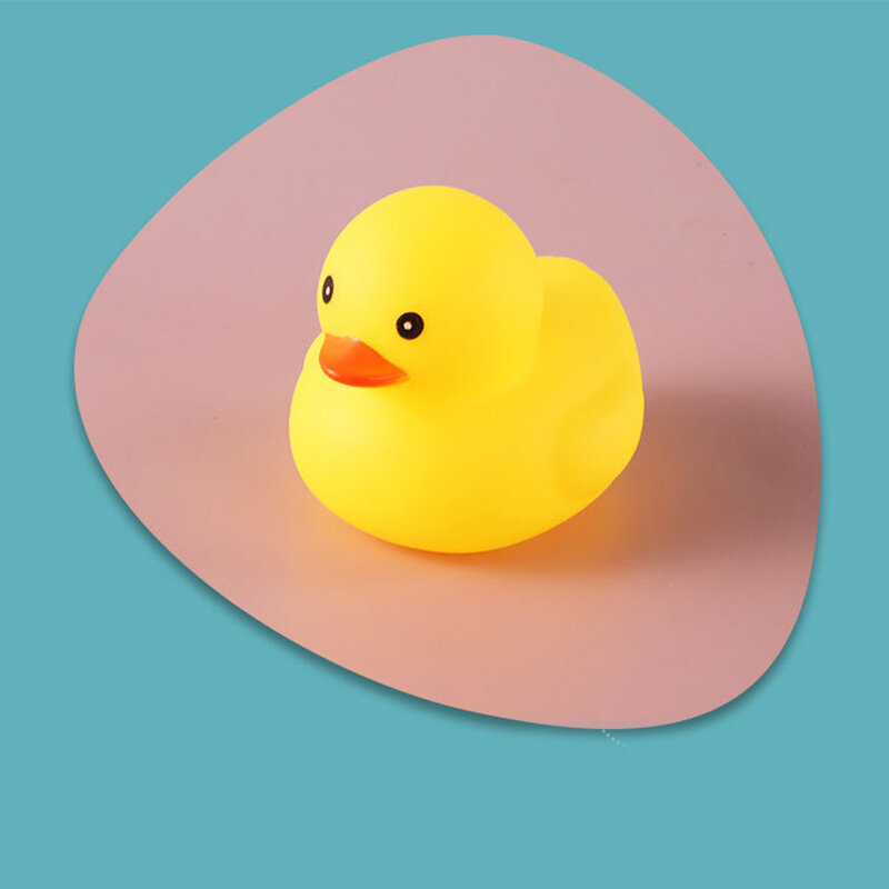 Baby Bad Spielzeug Bad Gummi gelbe Ente Baden spielen Wasser Kawaii Squeeze Float Enten niedlichen kleinen gelben Ente Baby Geschenk