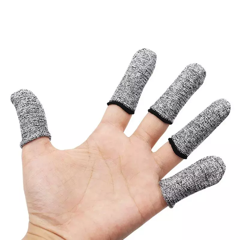 Finger Protector Sleeve Cover, Anti-Cut, Luvas de ponta do dedo, Peel Picking, Ferramentas de cozinha, 10 Pcs, 20Pcs