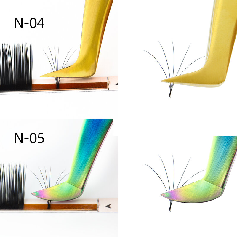 NAGARAKU pinzette per Extension ciglia trucco ciglia in acciaio inossidabile Clip accurata 3D