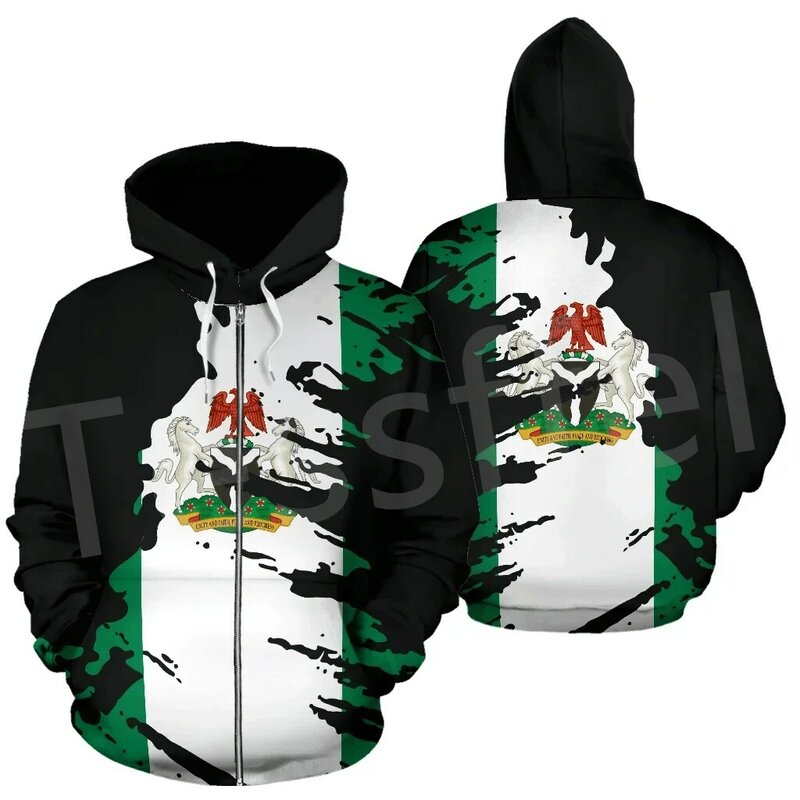 Tessffel preto história áfrica county nigéria bandeira tribo tatuagem agasalho 3dprint masculino/feminino casual manga longa jaqueta hoodies 18