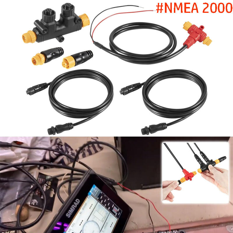 Nmea 2000ネットワークスターターキット、バックボーンケーブル、ドロップケーブル、害虫駆除剤、ancor、潜水艦グレード製品の代替品