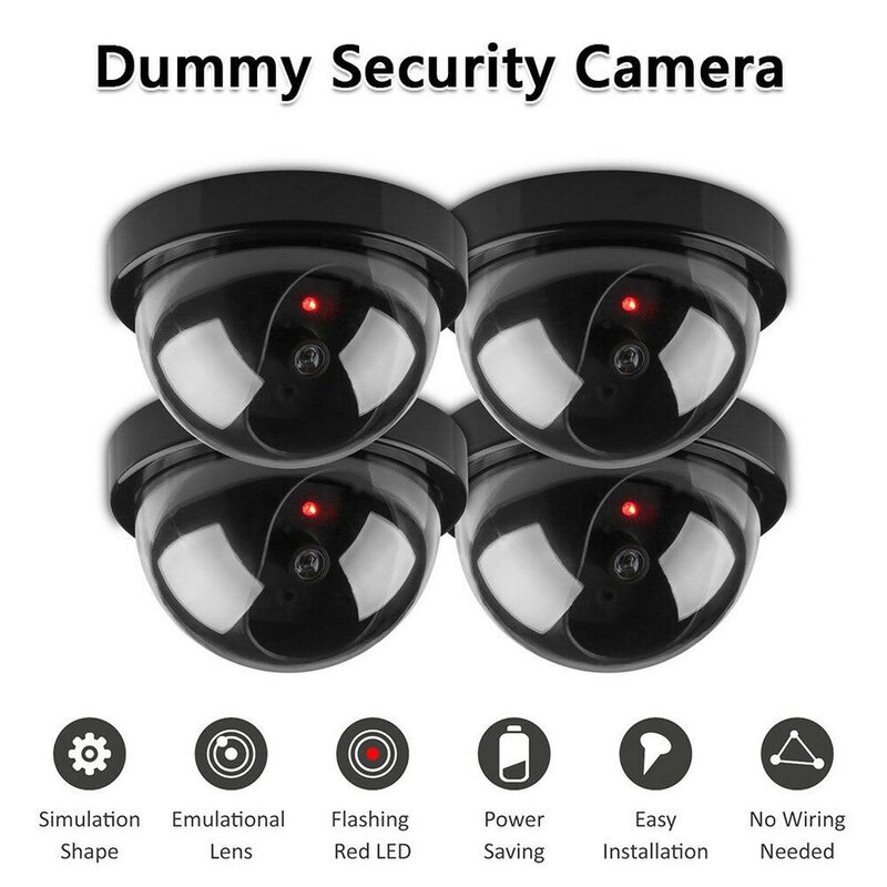 Fake Dummy Camera Dome Indoor Outdoor Simulatie Camera Home Security Surveillance Gesimuleerde Camera Led Monitor