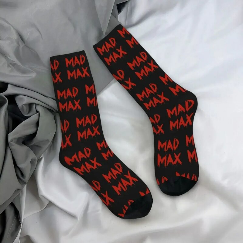 Chaussettes de sport en polyester pour hommes et femmes, Happy Funny, Hip Hop, The Future Is Mad Max, Mad Sock, Printemps, Été, Automne, Hiver