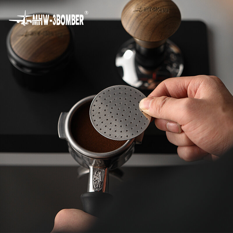 Filtro per caffè in metallo 51mm 53mm 58.5mm schermo per disco Espresso filtro macinato per caffè riutilizzabile 0.8mm di spessore strumenti regalo per Barista domestico