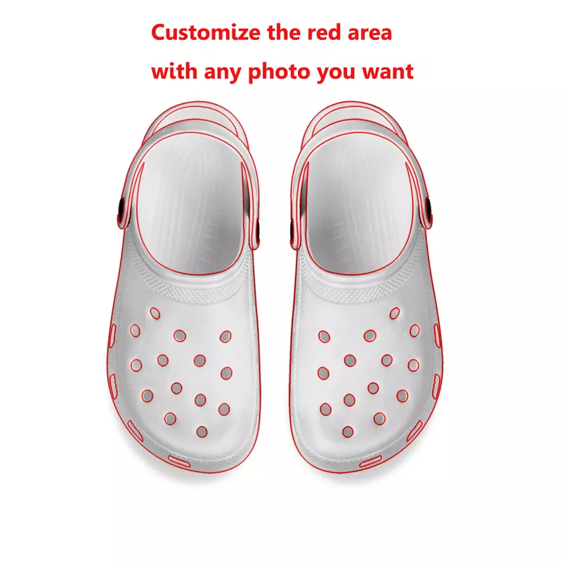 D-deftones-zuecos de Metal para el hogar, zapatos de agua personalizados, zuecos de jardín para adolescentes, zapatillas transpirables con agujeros para la playa