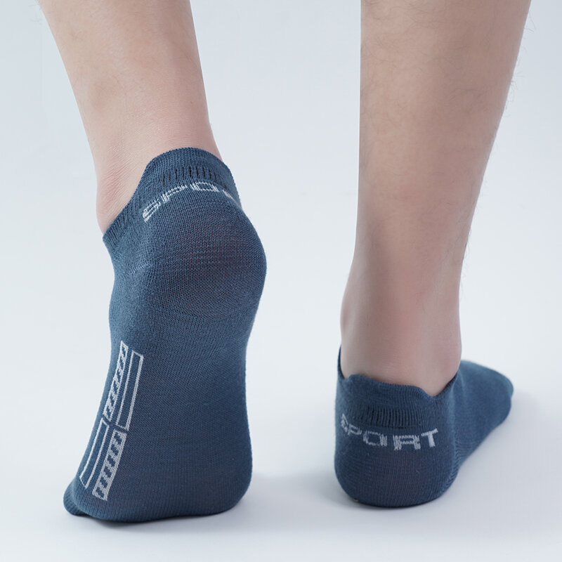 ถุงเท้าข้อสั้นสำหรับผู้ชาย5คู่/ล็อตถุงเท้ากีฬาผ้าฝ้ายระบายอากาศได้ดีเสื้อกีฬาลำลองตัดบางขนาดพิเศษ