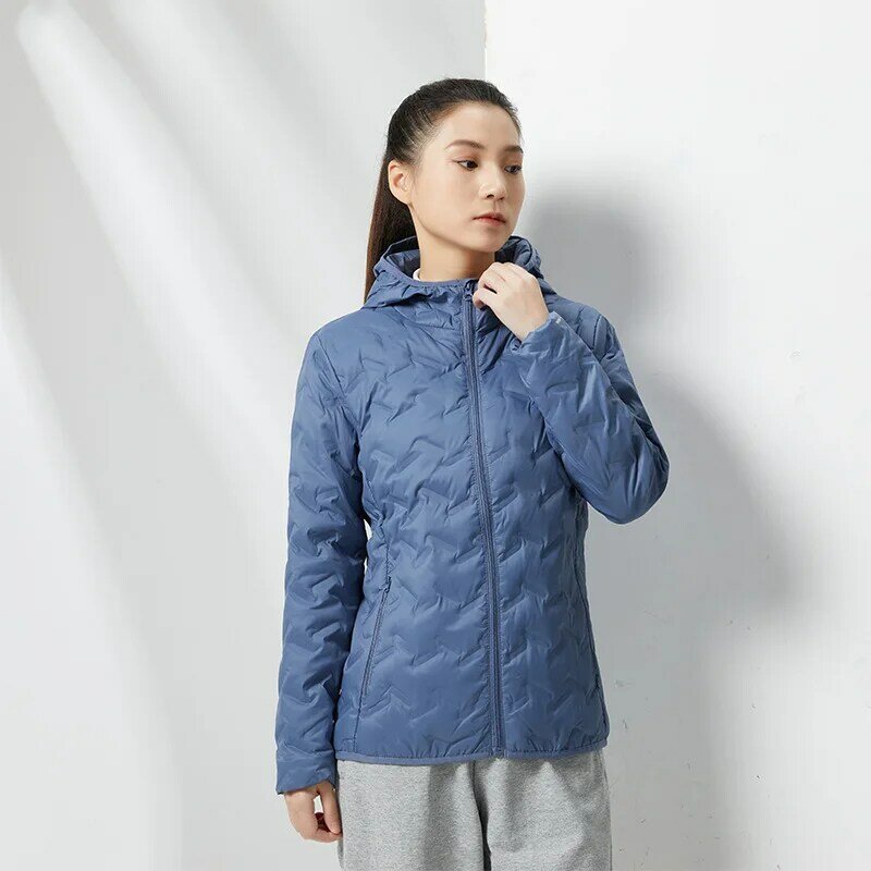 650 Fluffy Warm Casual Down Jacket for Women Outdoor Men's Thermal Pressure