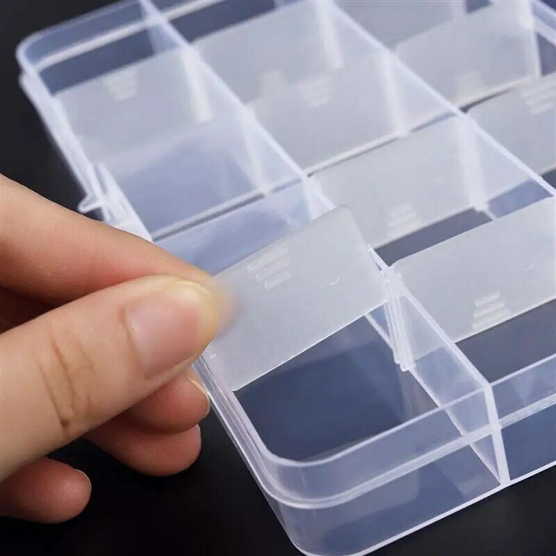 Plastic Organizer Box Storage Container Jewelry Box With Adjustable Dividers For Beads Art DIY Crafts Jewelry Fishing Tackles