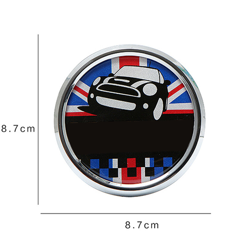 Logam 3D Depan Grill Lambang Stiker Lencana untuk MINI Cooper JCW S One Countryman R60 R61 F55 F56 F60 R55 Pola Disesuaikan