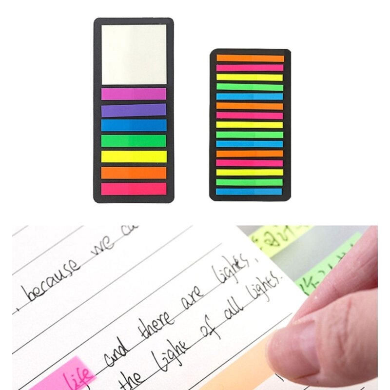 160/300 Uds. Pestañas largas para marcar páginas notas adhesivas translúcidas tiras pestañas largas pestañas adhesivas para