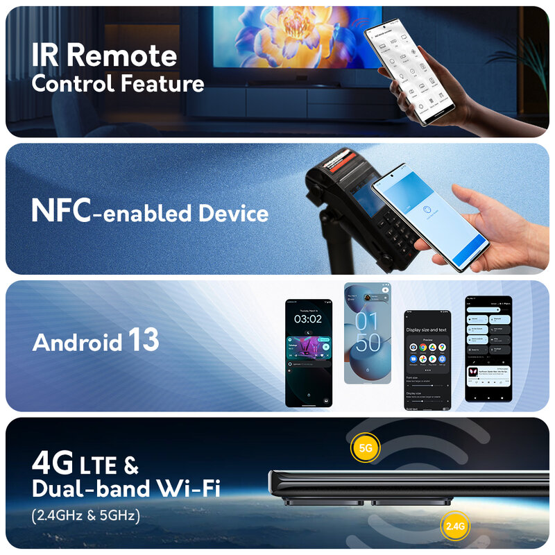 Ulefone-smartphone Note 17 Pro, pantalla curvada AMOLED de 2024 pulgadas, 6,78 HZ, 24GB + 120 GB, Helio G99108MP MTK, cámara de 256 mAh, versión Global, 5050 nuevo