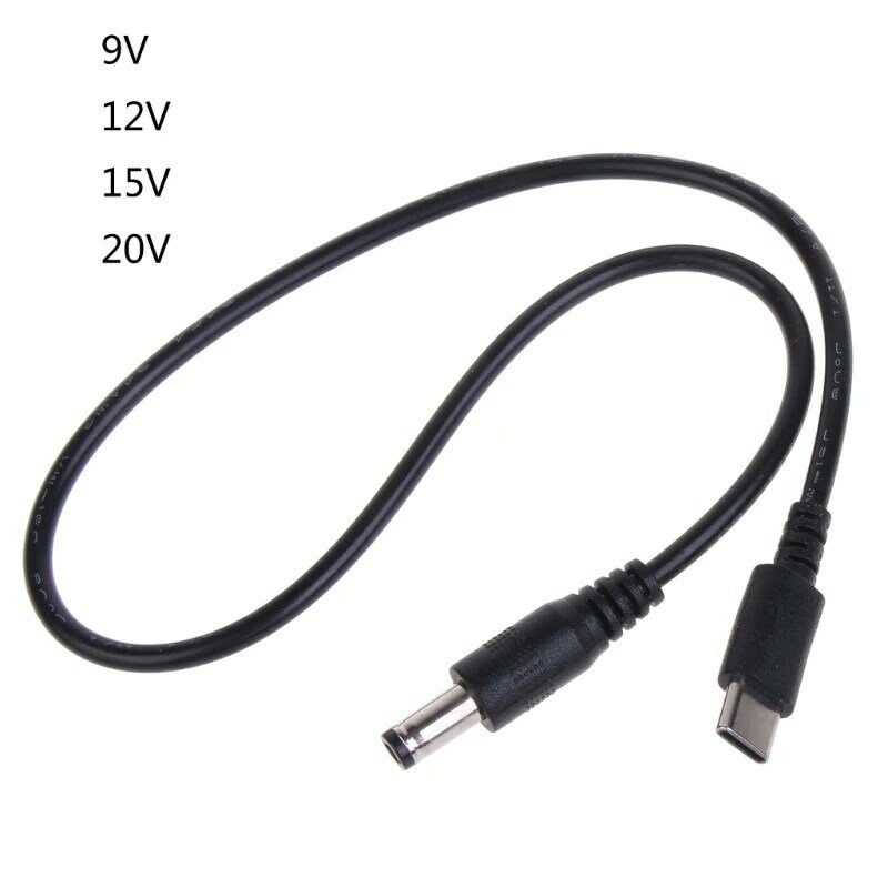 USB Power-Boost สาย USBC ถึง DC9/12/15/20V อะแดปเตอร์แปลงสาย TypeC 5.5x2.1 Dropship