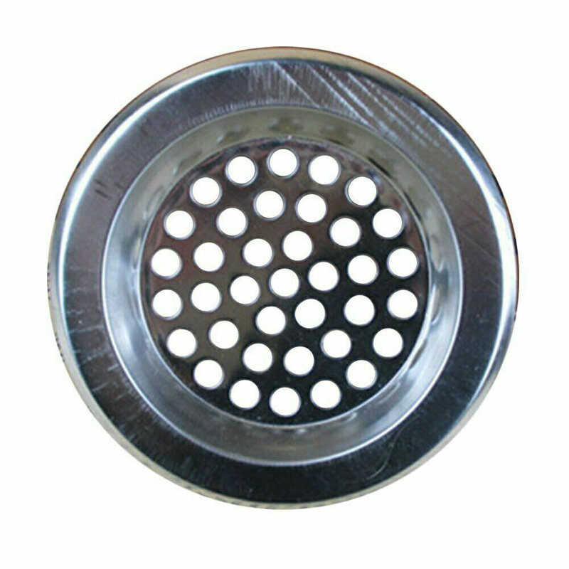 Filter saluran air dapur baja tahan karat, penutup Filter saluran air lantai kamar mandi anti-memblokir banyak lubang