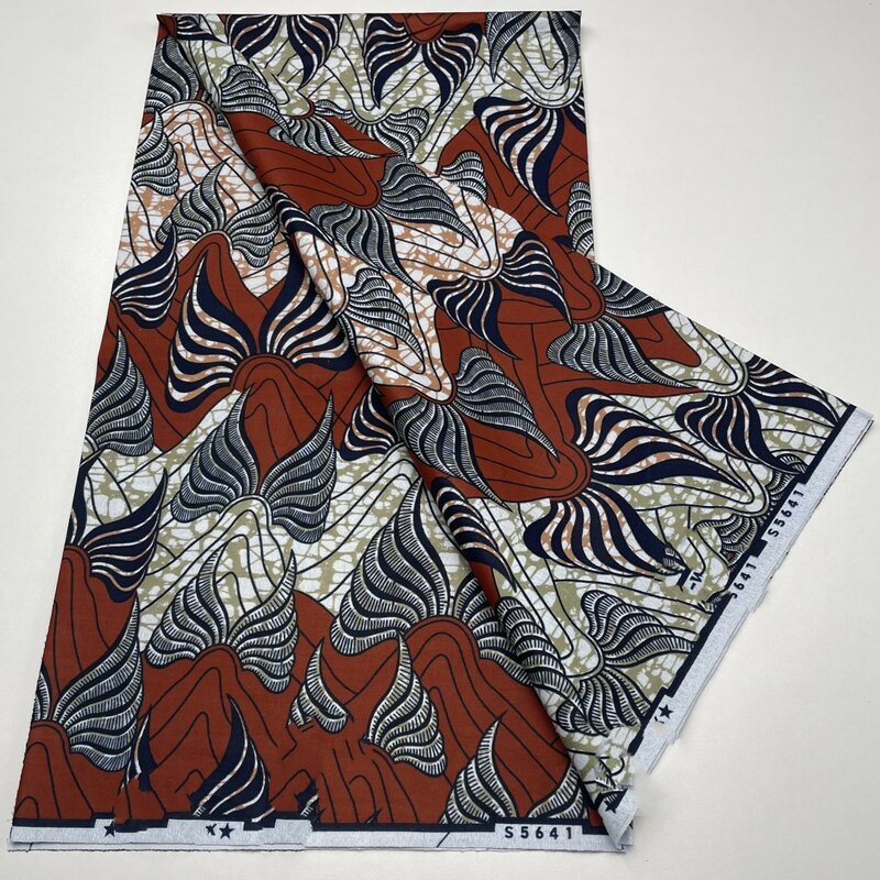 2024 New Design 100% Cotton Top Quality Supe Holland  Wax African Fabric For Wedding Dress Making Craft Loincloth 3C3