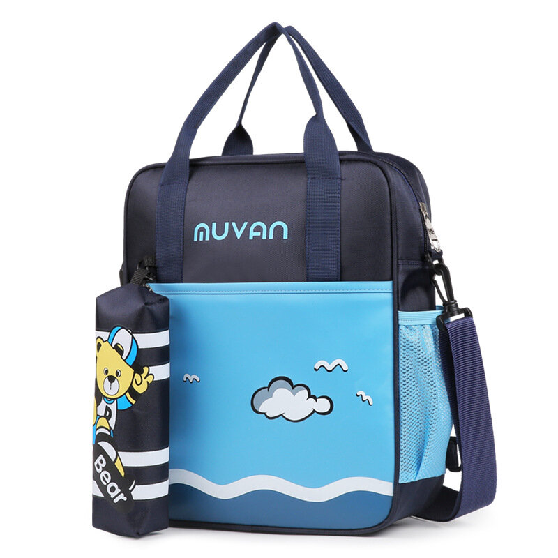 Pupils' schoolbags 2020 new cartoon children's tutorial bag nylon messenger bag Mainland China free shipping
