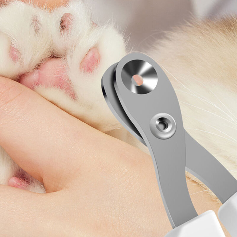 Gunting kuku kucing profesional, alat pangkas kuku kucing anjing kecil baja antikarat untuk anak anjing
