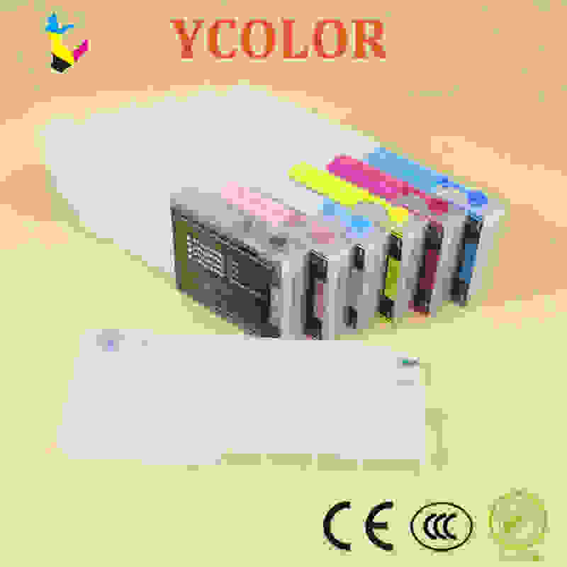 Kaseta resetowalny chip kartridż do drukarki do ponownego napełnienia 7 kolorów/zestaw do drukarki Epson 7600 9600