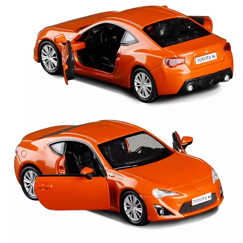 Toyota-Modèle de voiture de sport en alliage classique pour enfants, 1:36, métal moulé sous pression, collection de véhicules jouets, cadeau de simulation, 86