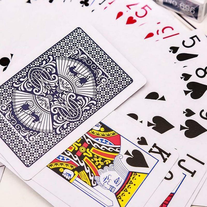 Standar baru tahan air dewasa kartu bermain Poker permainan papan permainan kartu Poker mudah untuk mengaduk kartu pesta permainan meja permainan