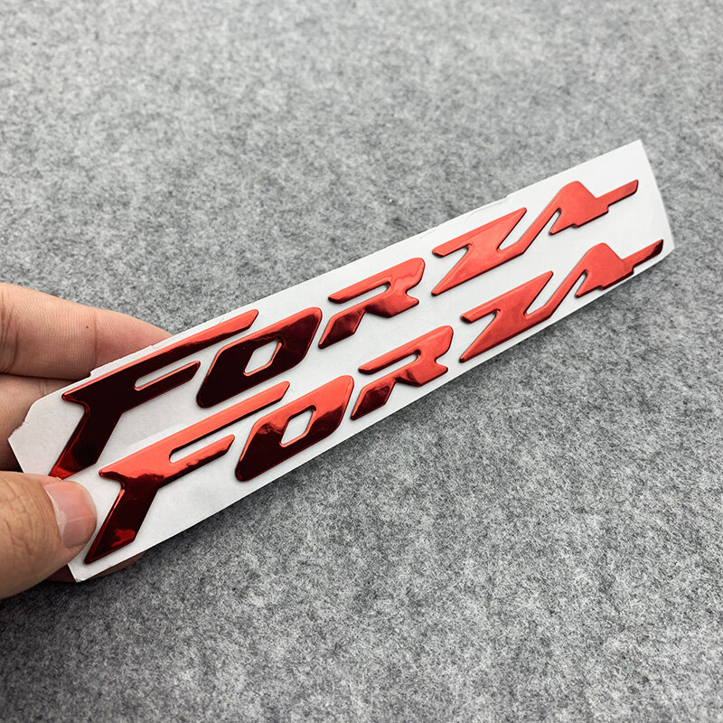 FORZA 3D accessori moto LOGO Badge Chrome Soft Plastic Sticker decalcomanie per HONDA FORZA 125 150 250 300 350 750