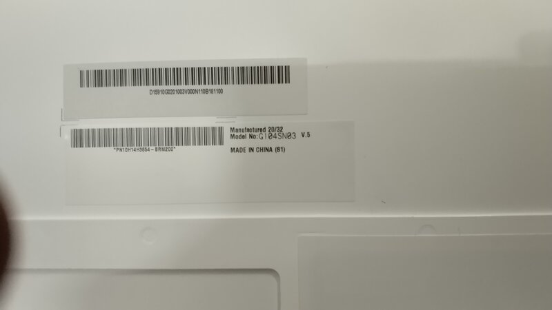 Tipo original Tela LCD, G104SN03 V5, 10,4 ", 800x600, testado bem, entrega rápida