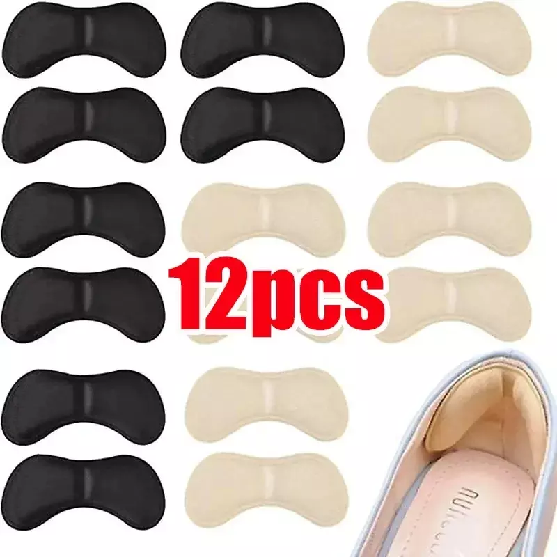 12Pcs Heel Protector Women Insoles for Feet Heels Sticker Adjust Size Adhesive Non-slip Shoe Pads Pain Relief Foot Care Inserts