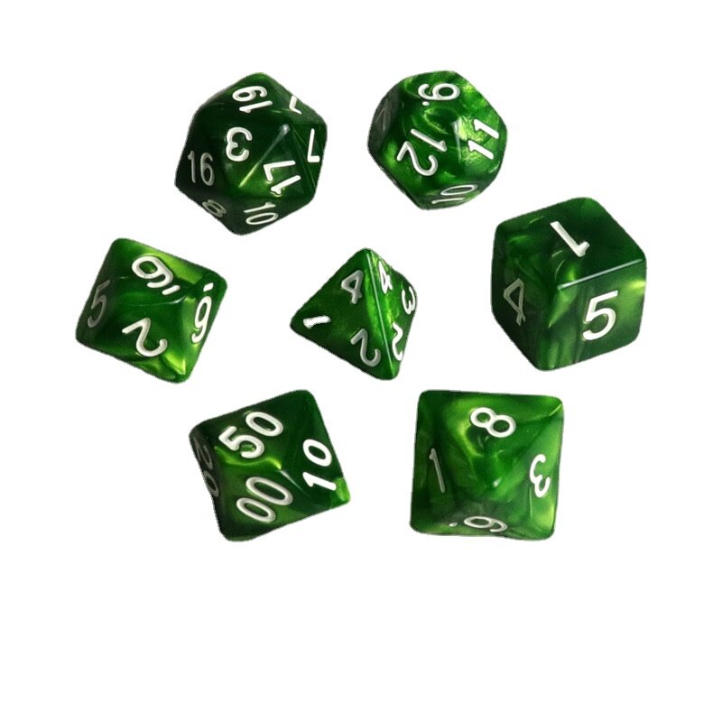 7Pcs/set Foreign Trade New Product, Multi Sided Dice, Dnd Running Group, Suitable for Table Game Supplies