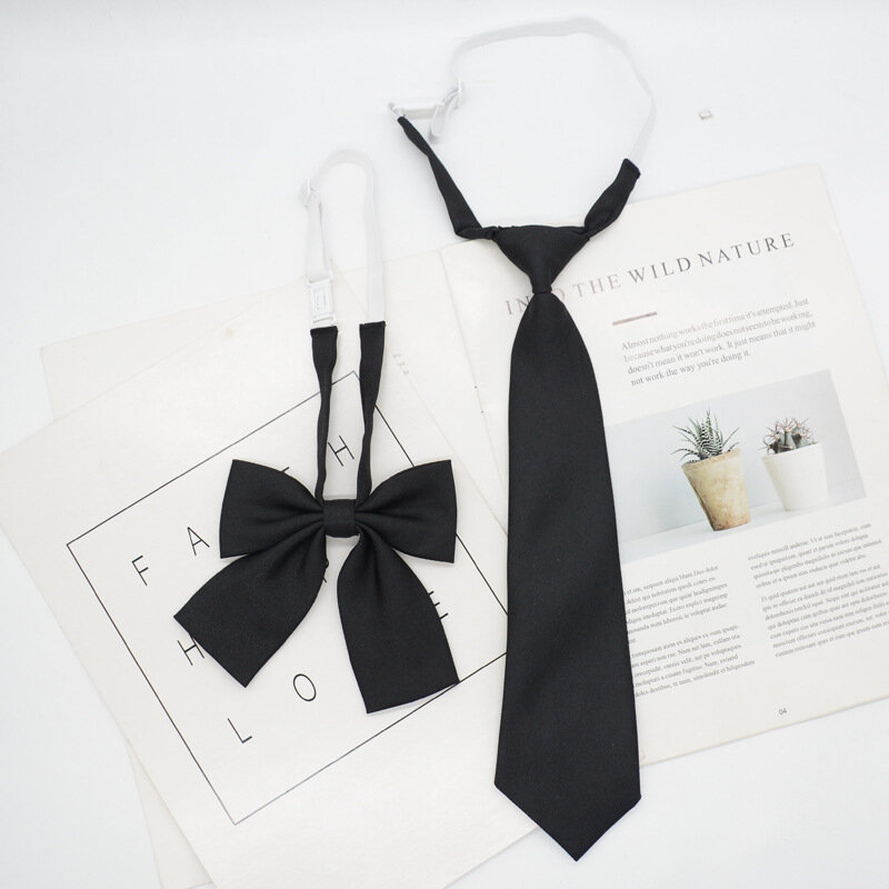 Corbata Jk de estilo coreano para hombre y mujer, corbata negra Simple de diseñador, accesorios de regalo, novedad de invierno, 2023