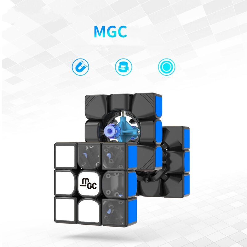 Yj MGC-مكعب سحري مغناطيسي للبالغين ، مكعبات سرعة احترافية ، ألعاب ألغاز سوداء النواة ، لعبة مكعبات احترافية ، 3x3x3