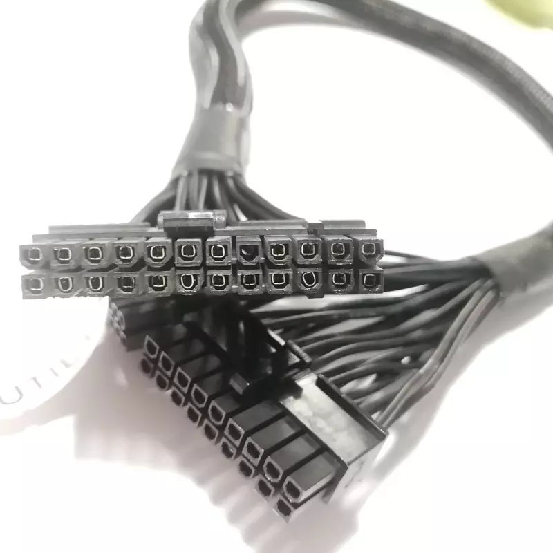 24Pin Mainboard Power Socket for Haiyun Seasonic KM3 PSU series Power Module Cable 60cm 18AWG Pure Copper Wire