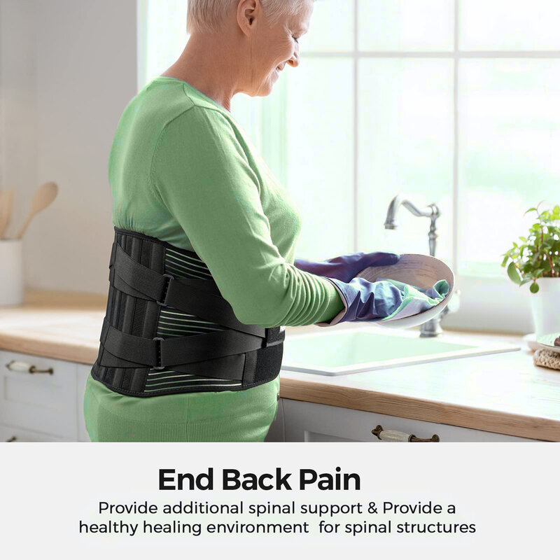 Cinto de Suporte Lombar Respirável Anti-Skid Spine para Homens e Mulheres, Cintas Traseiras, Trabalho Lower Back Pain Relief, Venda Quente