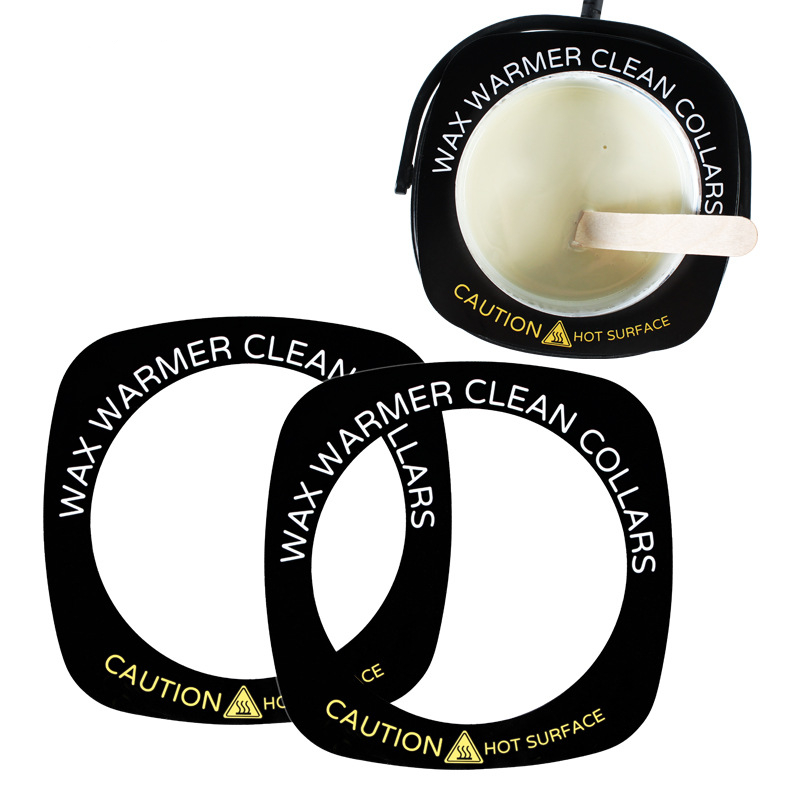 10 Stuks Wegwerp Wax Kachel Beschermende Kragen Papier Ring Reinigend-Vrij Vierkante Ronde Anti-Fouling 110Mm Vervangen Warmer Kraag