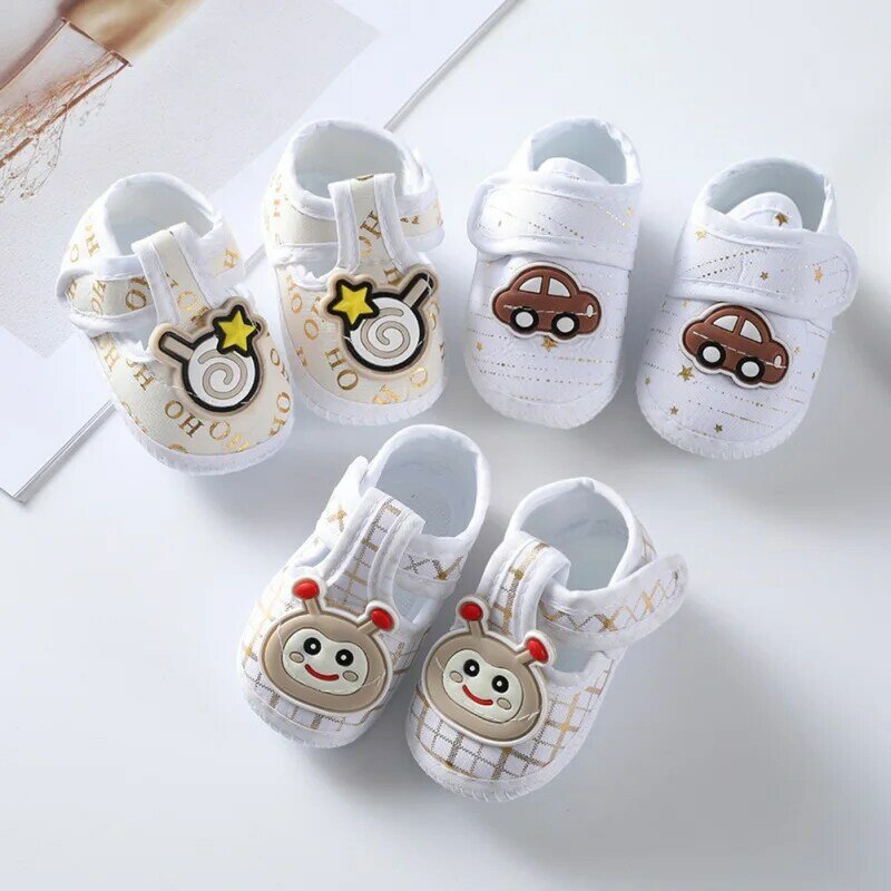 Baby Girl Shoes First Walkers Lace Floral Newborn Baby Princess Shoes Infant Toddler Boys Shoes For Kids Flats Soft Prewalkers