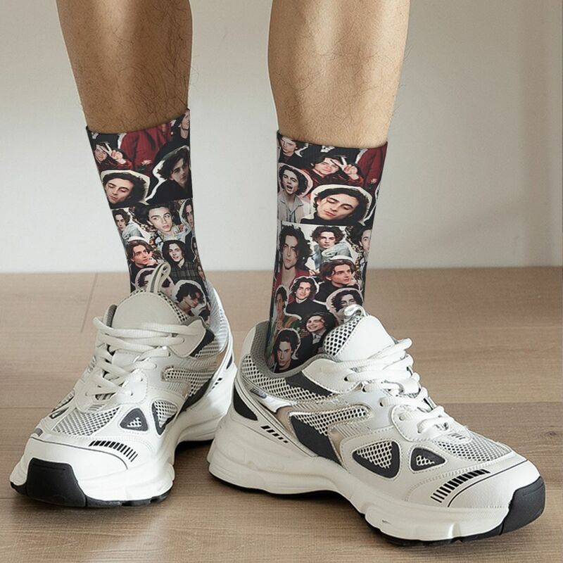 Timothee-calcetines de edición de Collage, medias largas de alta calidad, Harajuku, accesorios para todas las estaciones, regalos Unisex