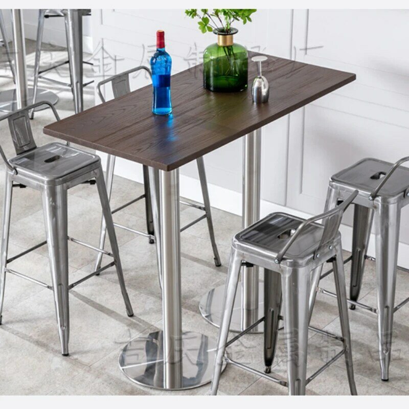 Высокие столы для бара, скандинавский кофейный ресепшн, обеденные столы для балкона, домашний круглый стол, домашняя мебель ZT50BT