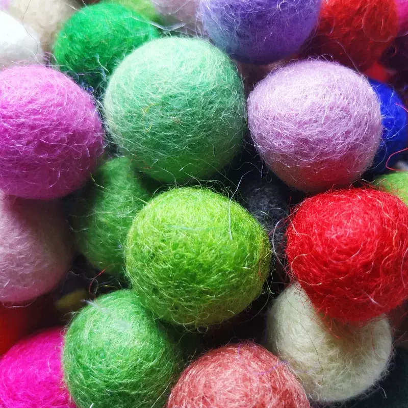10 pezzi di feltro di lana palle fai da te forniture artigianali di natale decorazione fatta a mano