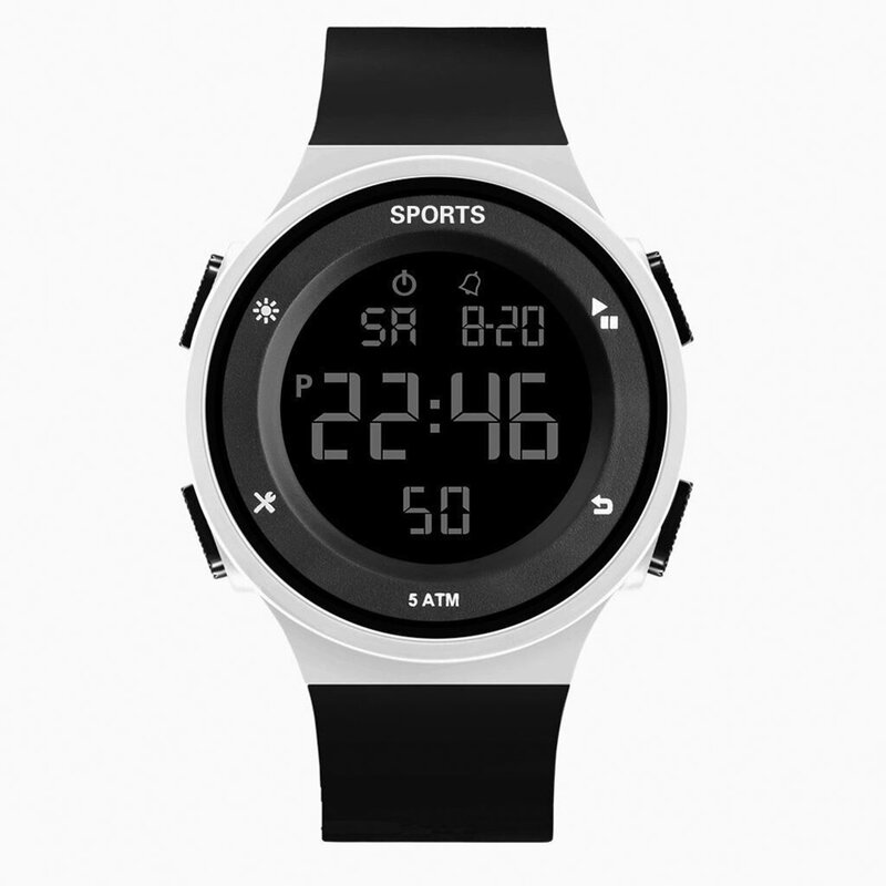 Men's Digital Sports Watch with Stopwatch Alarm Countdown Waterproof Light-up Watch for Time and Schedule Organize