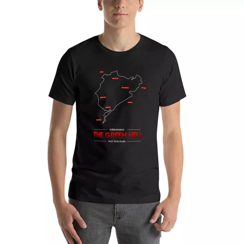 Nürburgring - The Green Hell T-Shirt aesthetic clothes tops T-shirts for men cotton