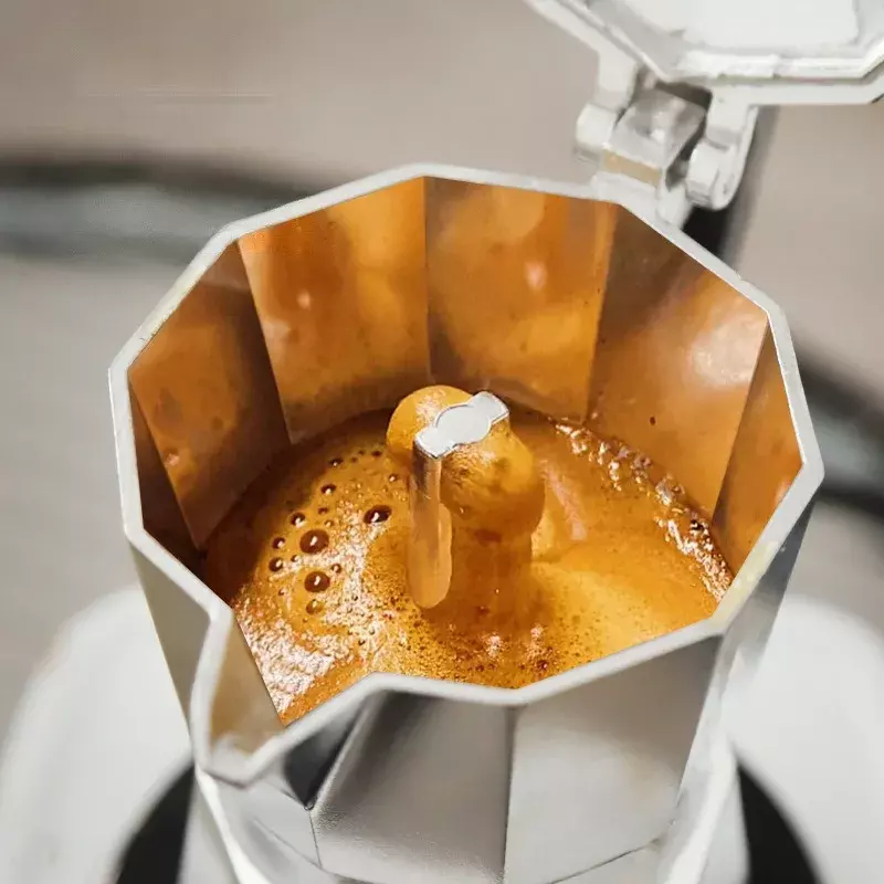 Cafetera italiana Moka, cafetera expreso de estufa de aluminio, cafetera superior, cafetera