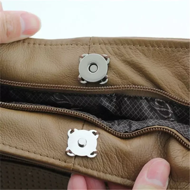 5set kancing jepret magnetik gesper tas tangan dompet tas kerajinan bagian tas adsorpsi Mini gesper 14/18mm grosir