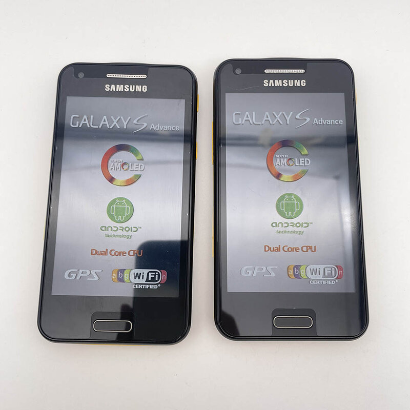 Samsung-オリジナルのギャラービームデュアルコアミニスマートフォン、ロック解除されたスマートフォン、8GB、5MP、4.0インチ、2000mAh、内蔵nhdプロジェクト、i8530