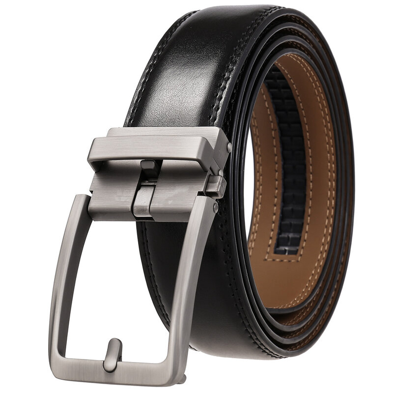 High Quality Alloy Belt Buckle For Men Designer Brand Leading Mens Automatic Buckle Fit 3.5cm Width Non-porous Ratchet Belt
