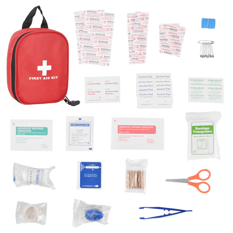 Tragbare Reise nach Hause Erste-Hilfe-Kit Tasche Tasche Outdoor-Camping Medizin Notfall Überlebens kit geschichtete Lagerung medizinische Versorgung