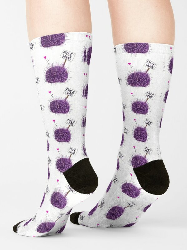 Sea Urchin Hugs Socks new in's socks anti-slip soccer sock new in's socks new year socks Socks Woman Men's