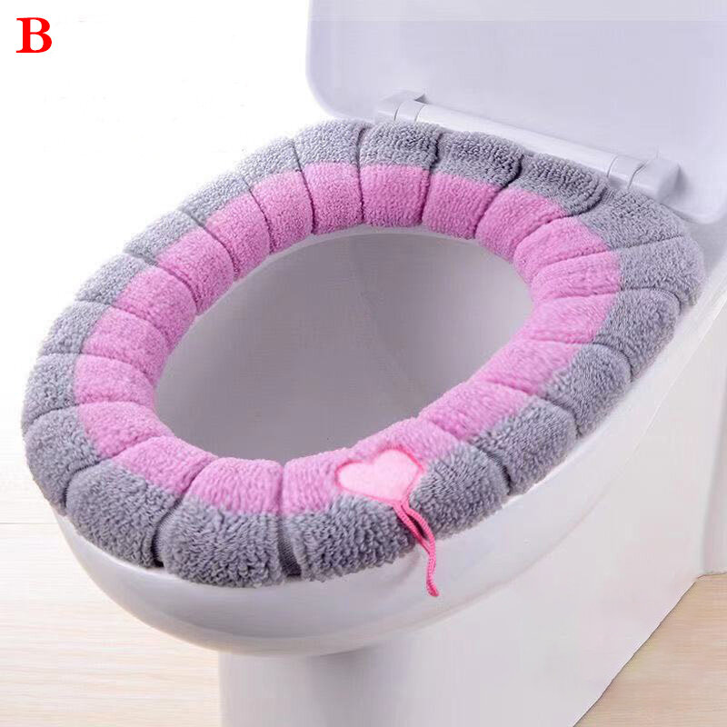 1 قطعة غطاء مقعد المرحاض الحمام لينة دفئا حصيرة قابل للغسل غطاء وسادة مقعد وسادة
