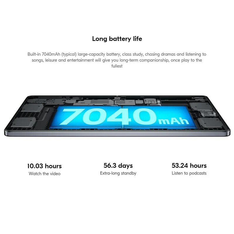 Планшет Lenovo XiaoXin Pad 2024 с глобальной прошивкой, 8 ГБ, 128 ГБ, колодки, Восьмиядерный Qualcomm Snapdragon 685, 11 дюймов, Wi-Fi, камера 8 Мп, 7040 мАч, зарядное устройство 20 Вт