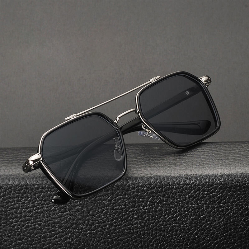 Мужские солнцезащитные очки в стиле ретро, с защитой от ультрафиолета UV400