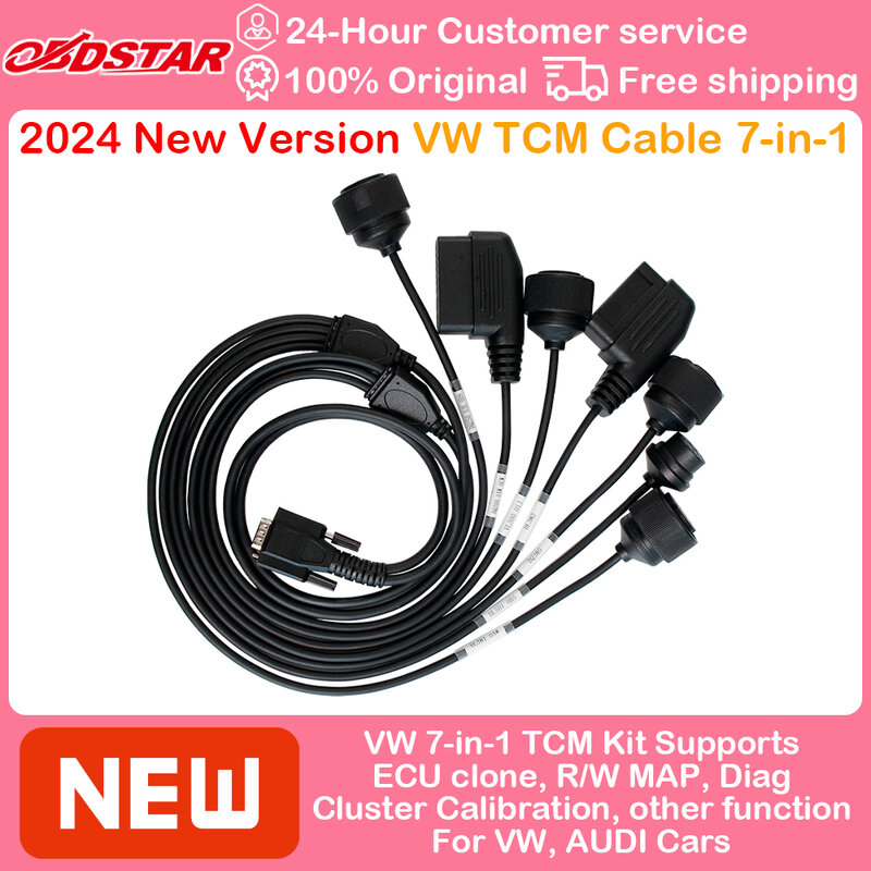 OBDSTAR VW TCM kabel 7-in-1 zestaw obsługuje ECU clone Diag i inne funkcje dla automatyczna skrzynia biegów VW