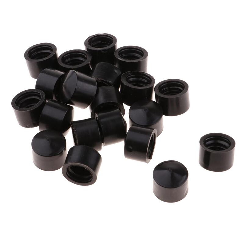 20 piezas tazas de repuesto 12mm 13 accesorios de pivotes para monopatín negro